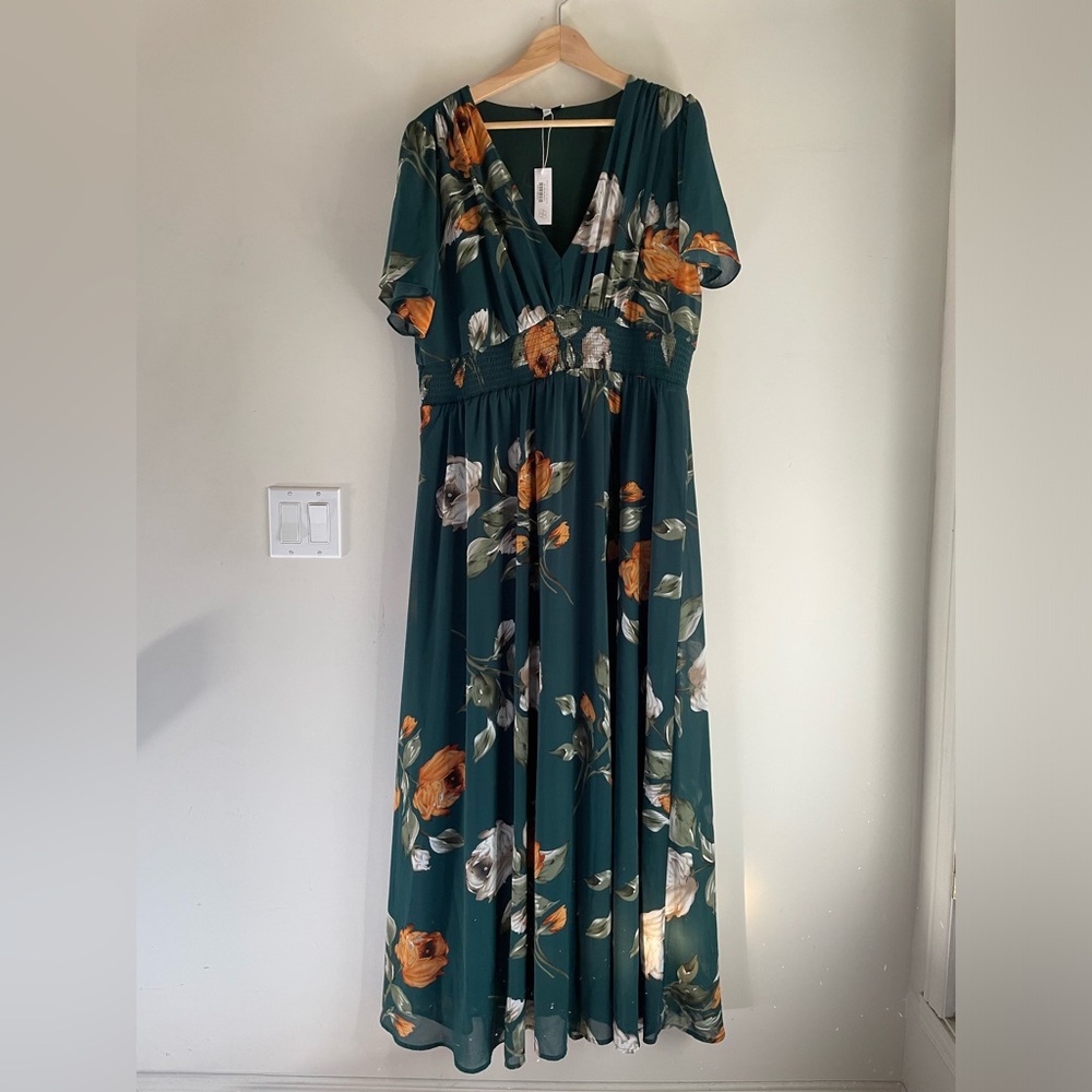 NWT Baltic Born Birdie Maxi Dress in Deep Topaz Floral